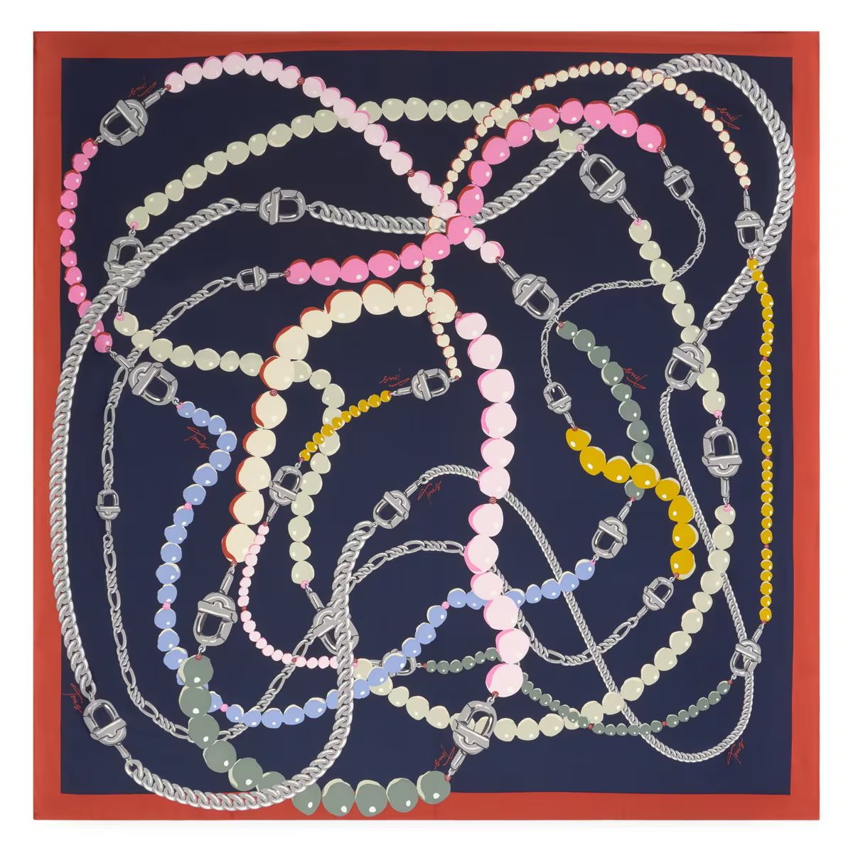 Lenço Manifesto Colares Azul - Tous 1