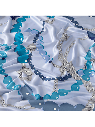 Lenço Manifesto Colares Azul Claro - Tous 