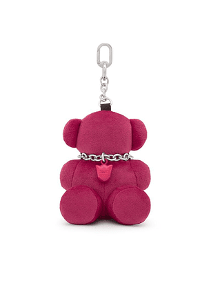 Pendente Urso Grande Veludo Rosa - Tous 