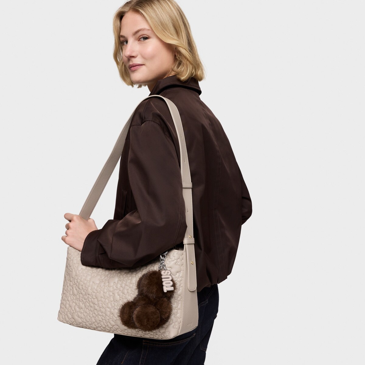 Pendente Urso grande em Pelo Castanho - Tous 3