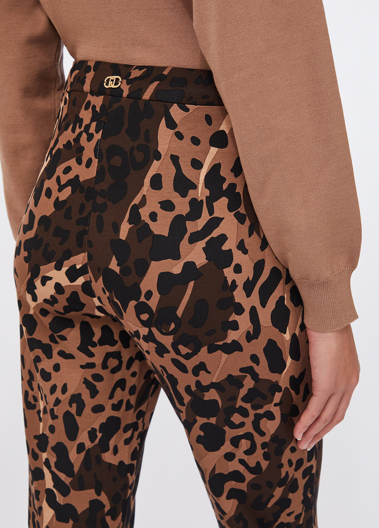 Calças Wide Leg em Animal Print - LIU JO 3
