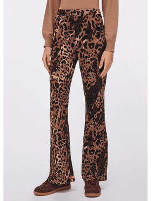 Calças Wide Leg em Animal Print - LIU JO