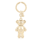 Porta Chaves Urso Teddy Bear Dourado - TOUS   - vignette 1