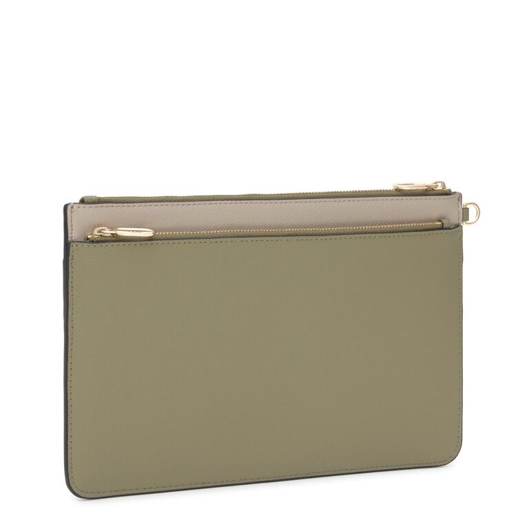 Clutch Audree Bege Verde - Tous 2