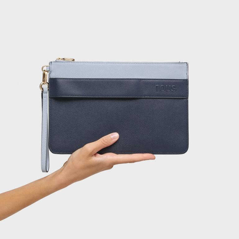 Clutch Audree Bege Azul - Tous  3