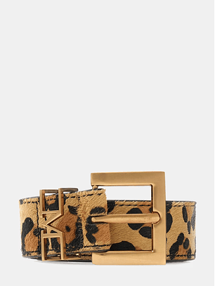 Cinto em Pele Animal Print - Guess Marciano