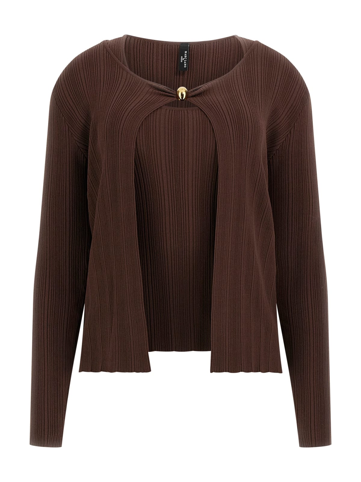 Conjunto de Top e Casaco Castanho - Guess Marciano 4