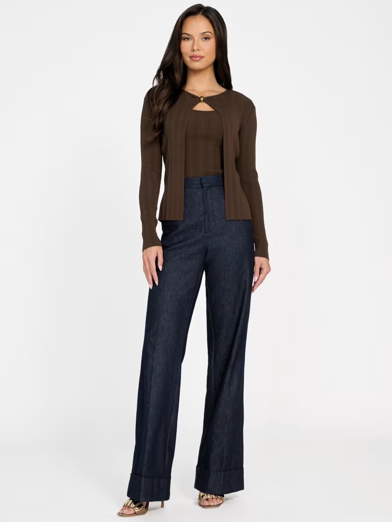 Conjunto de Top e Casaco Castanho - Guess Marciano 2