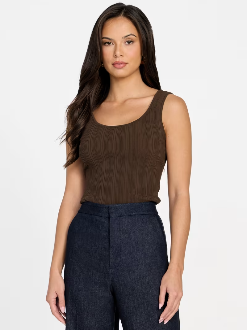 Conjunto de Top e Casaco Castanho - Guess Marciano 3