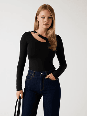 Camisola ELEANOR com Abertura Preto - Guess 