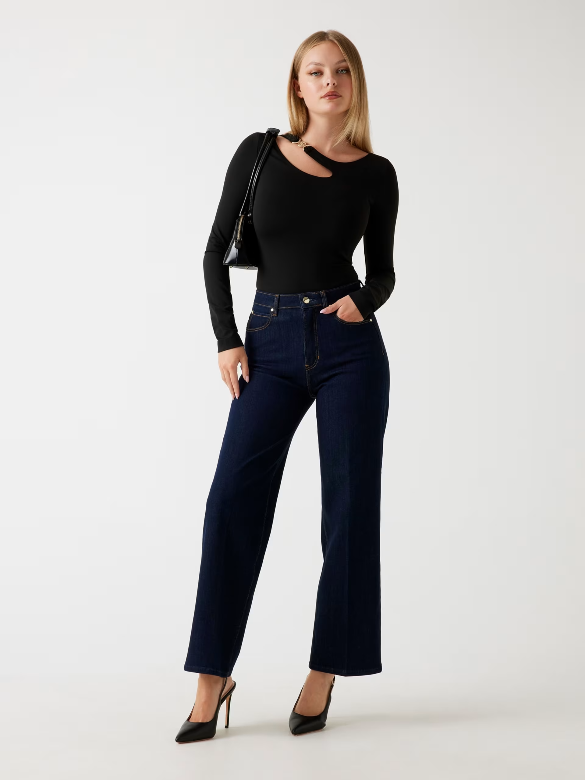 Camisola ELEANOR com Abertura Preto - Guess  3