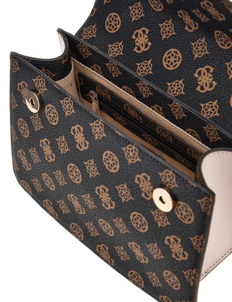 Crossbody EVELUNE em Logo Castanho -  Guess 3