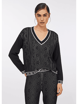 Camisola em Viscose Efeito Renda - LIU JO 