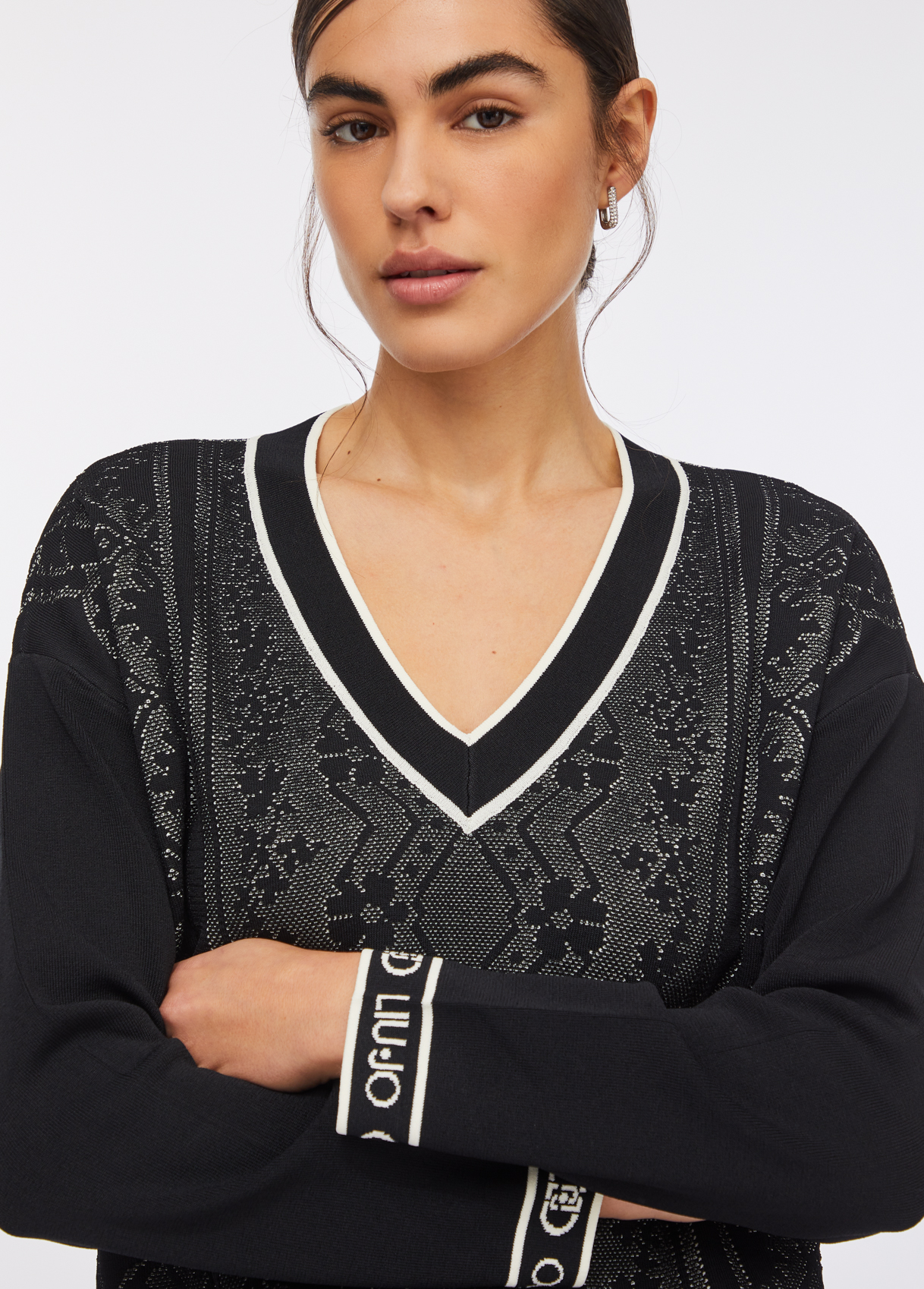 Camisola em Viscose Efeito Renda - LIU JO  2