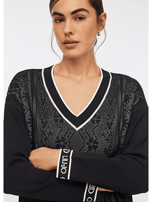 Camisola em Viscose Efeito Renda - LIU JO 