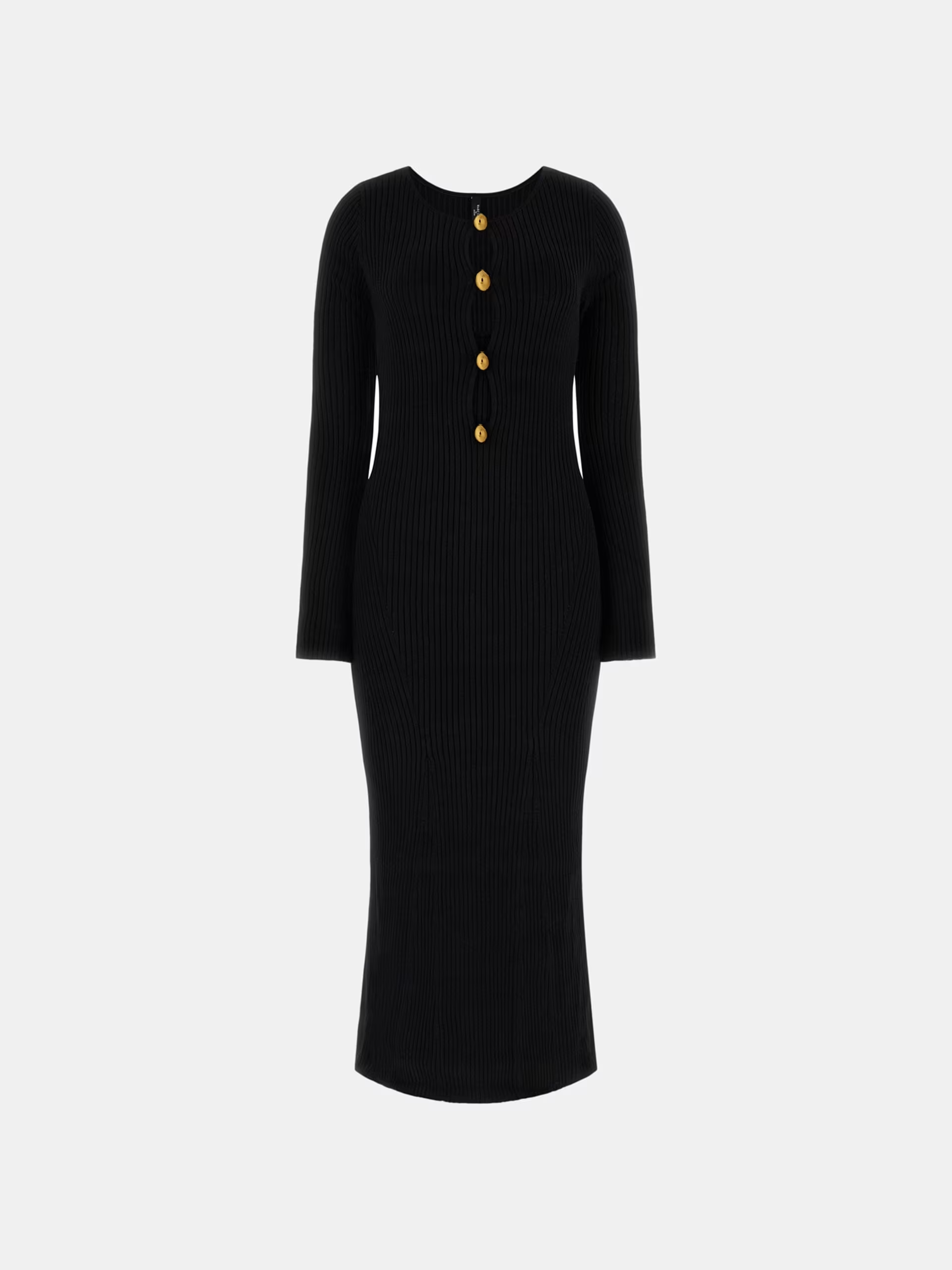 Vestido AGATHE em Malha Comprido Preto - Guess Marciano 5