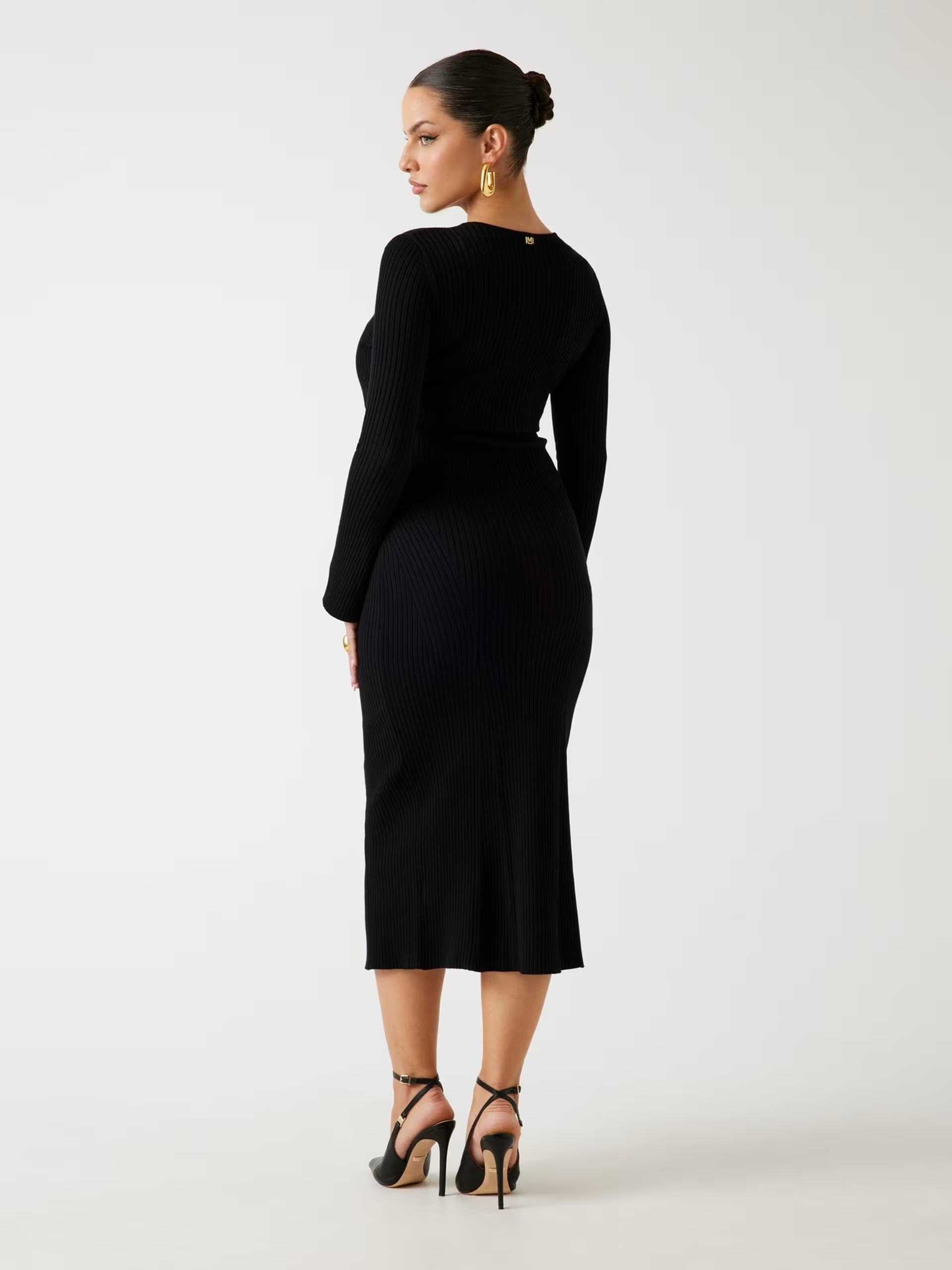 Vestido AGATHE em Malha Comprido Preto - Guess Marciano 2