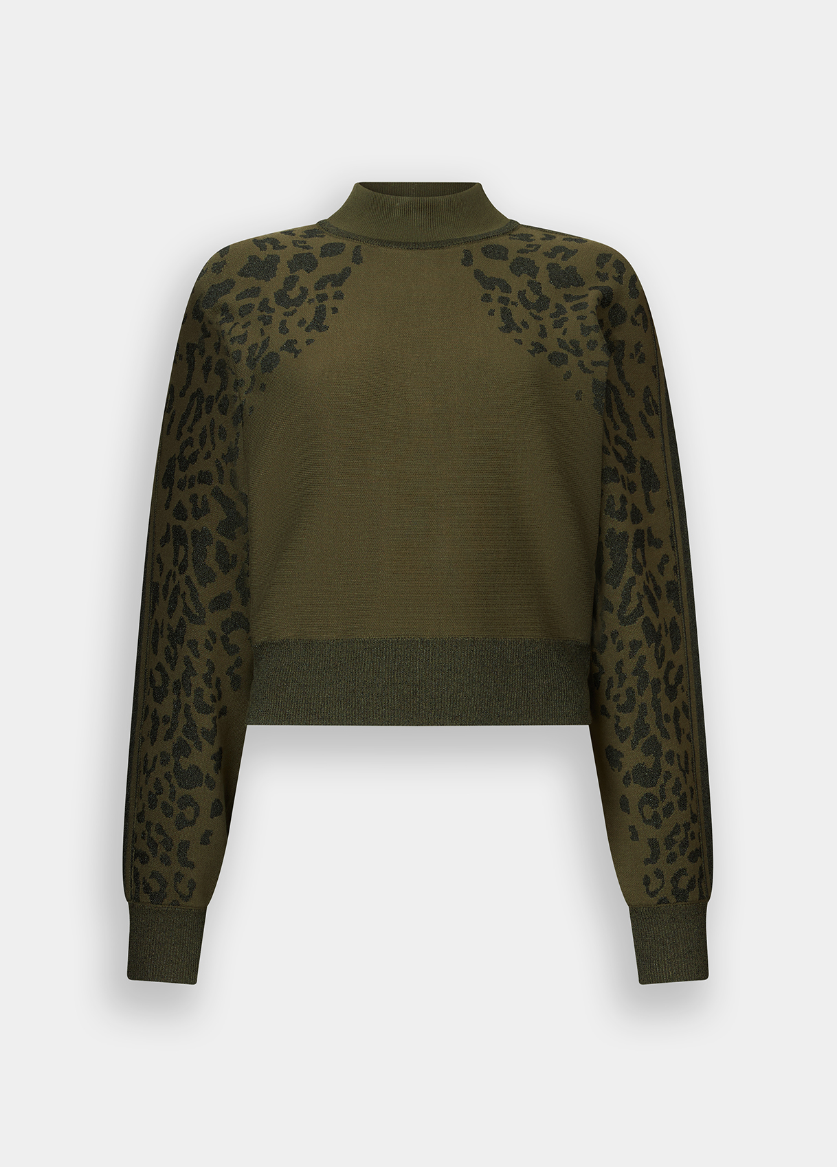 Camisola em Malha Verde com Animal Print - LIU JO  5