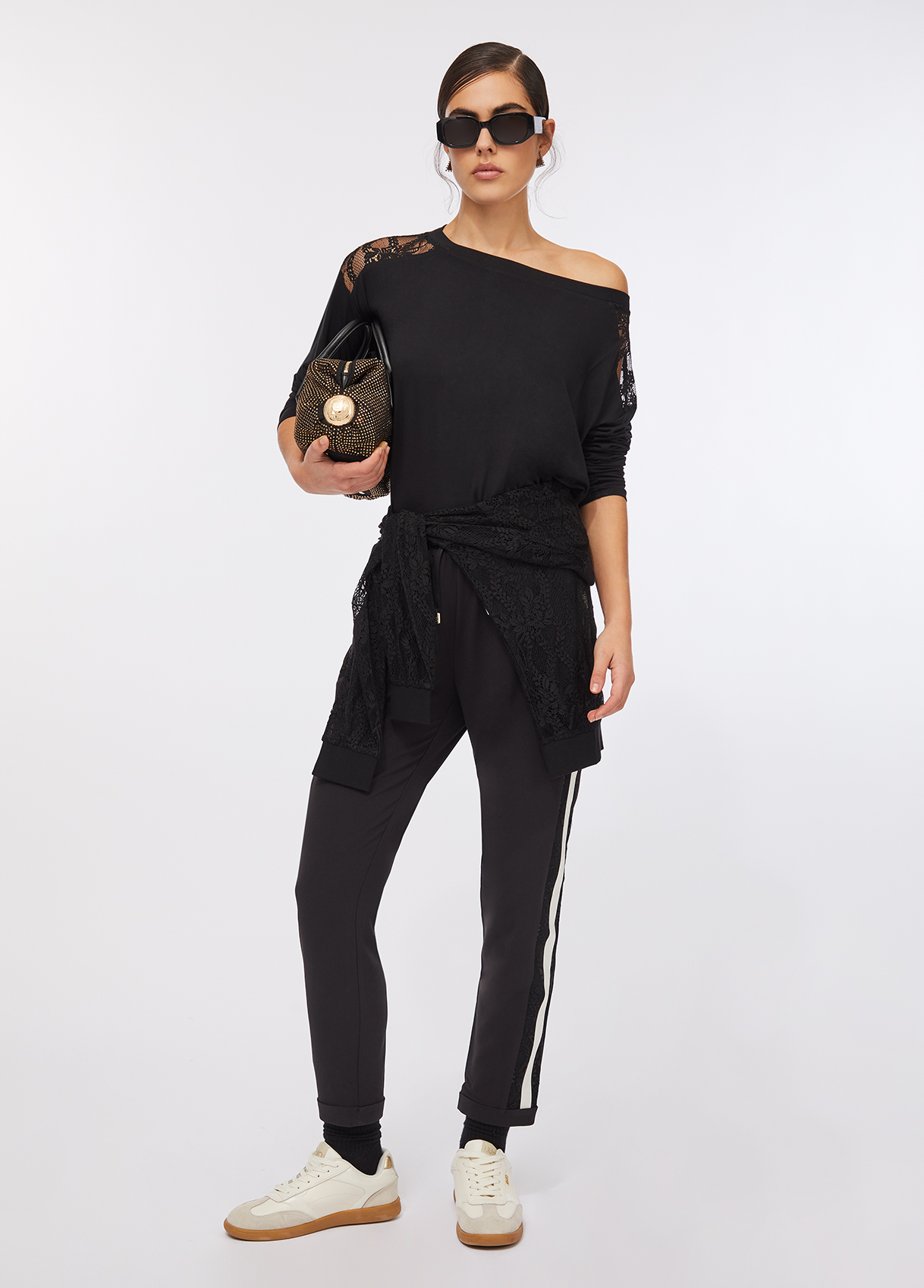 Camisola em Viscose com Renda Preta - LIU JO  4