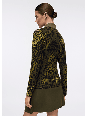 Casaco Verde em Animal Print - LIU JO 