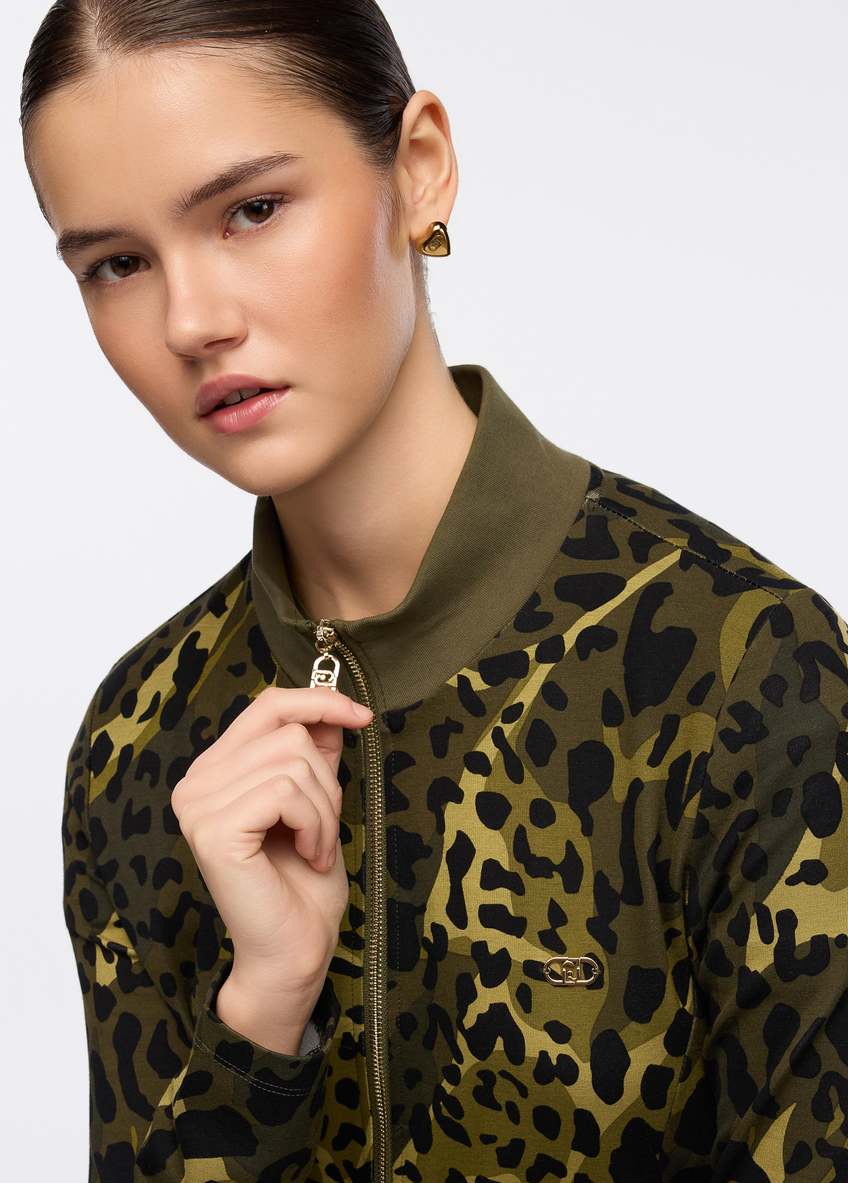 Casaco Verde em Animal Print - LIU JO  3