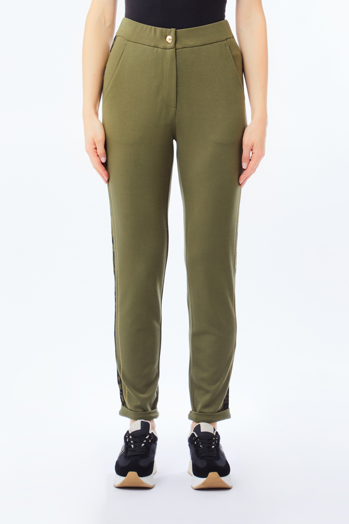 Calças Verde em Animal Print - LIU JO  1