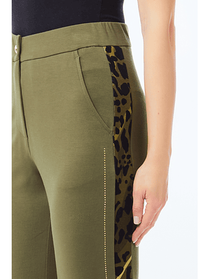 Calças Verde em Animal Print - LIU JO 