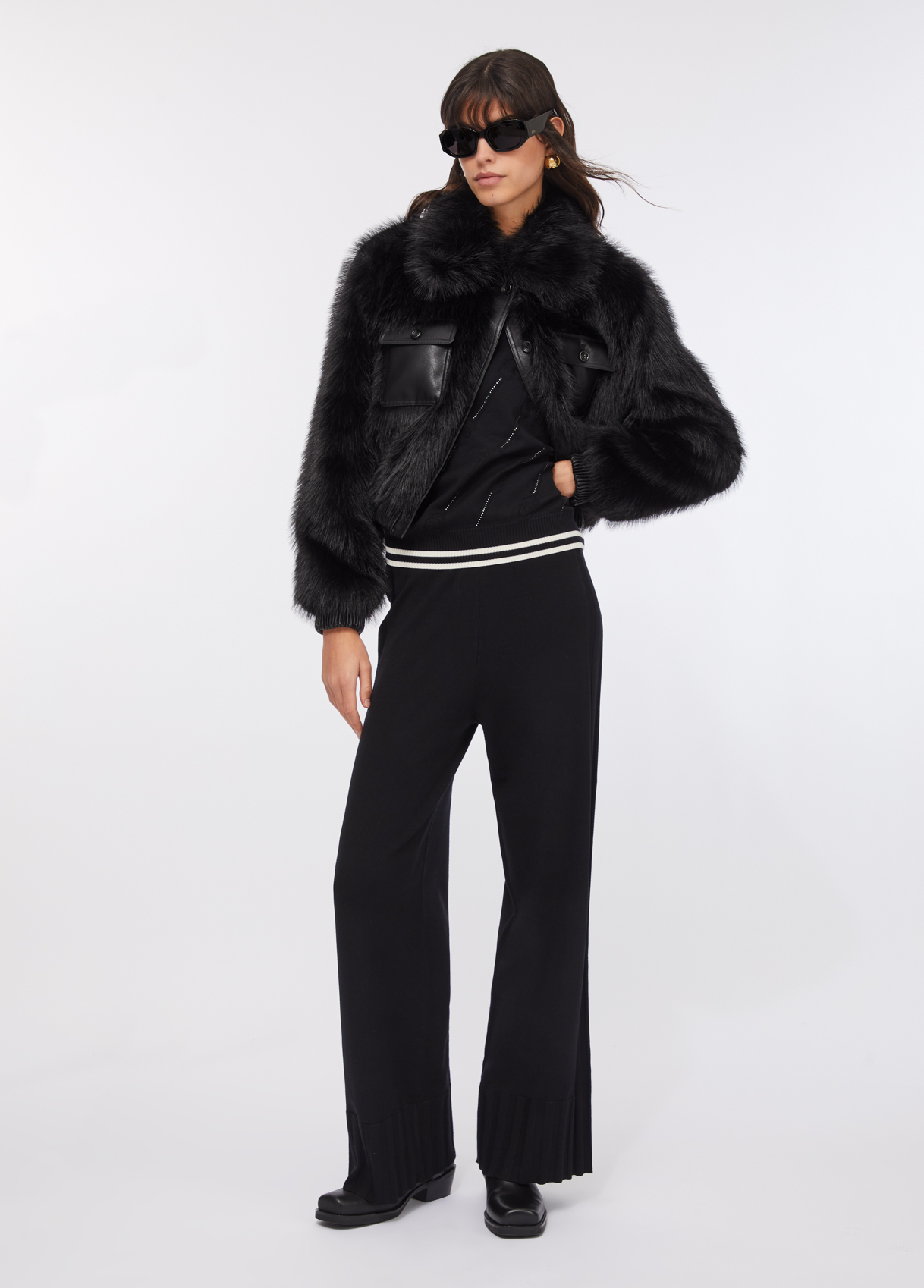 Camisola de Malha Preta com Strass - LIU JO 5