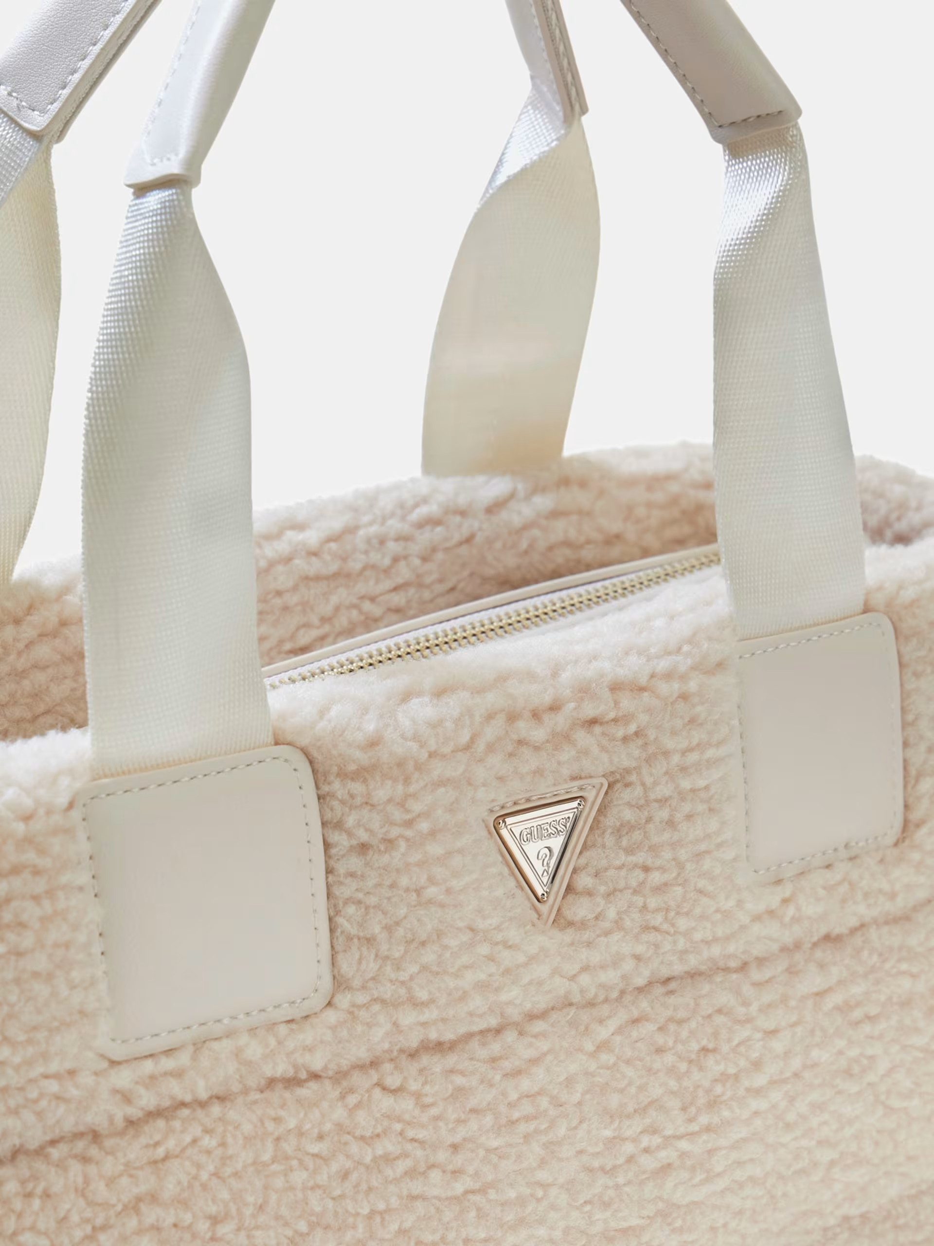 Mala de Mão em Pelo de Caraculo Creme - Guess 4