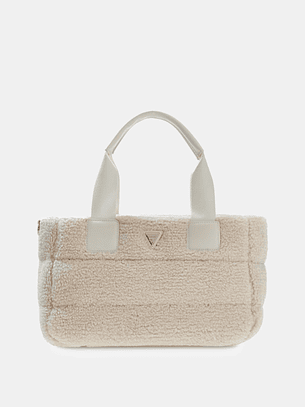 Mala de Mão em Pelo de Caraculo Creme - Guess