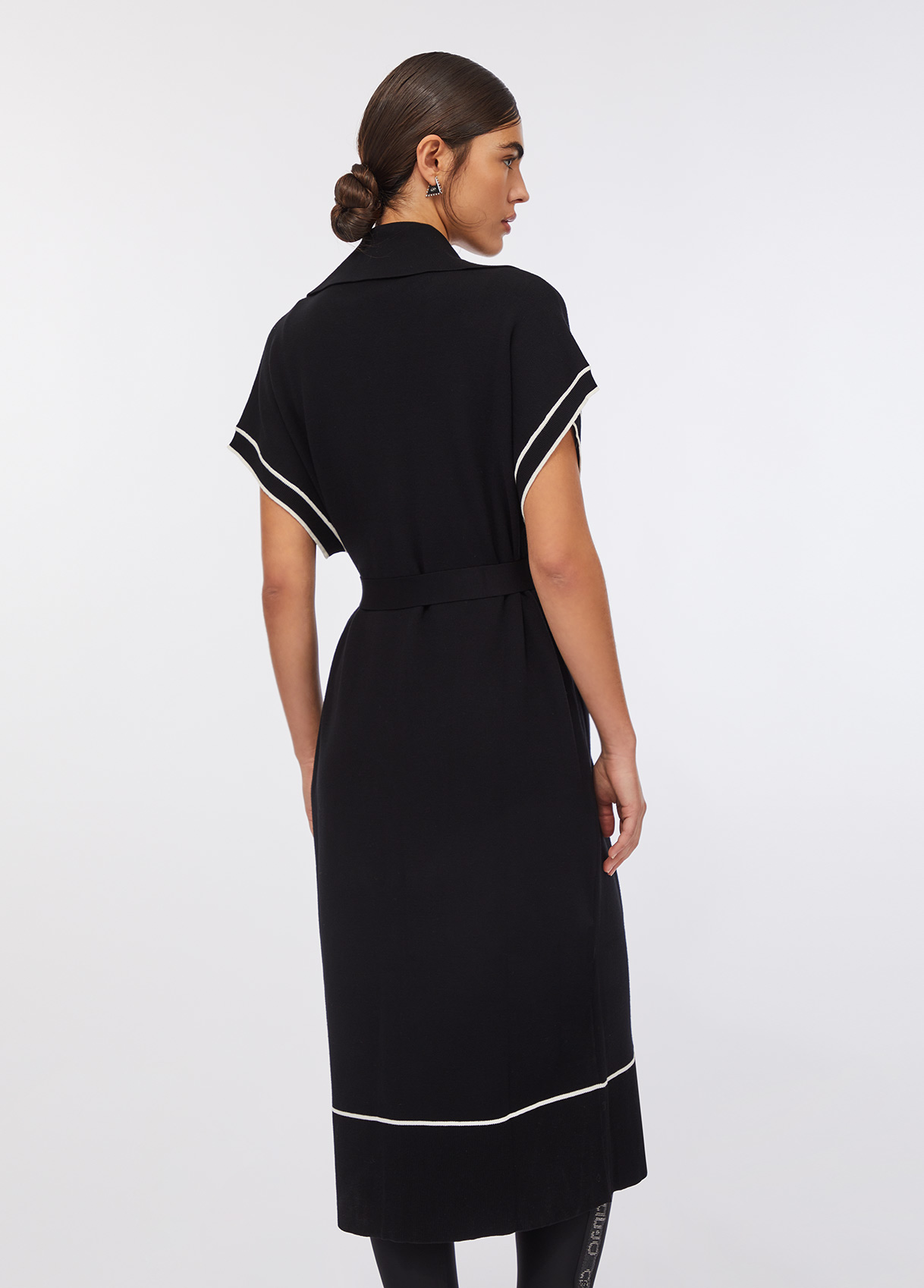 Casaco de Malha Comprido Preto - LIU JO  2