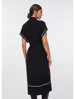 Casaco de Malha Comprido Preto - LIU JO 