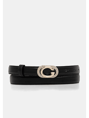 Cinto com Fivela com Strass Preto - Guess 