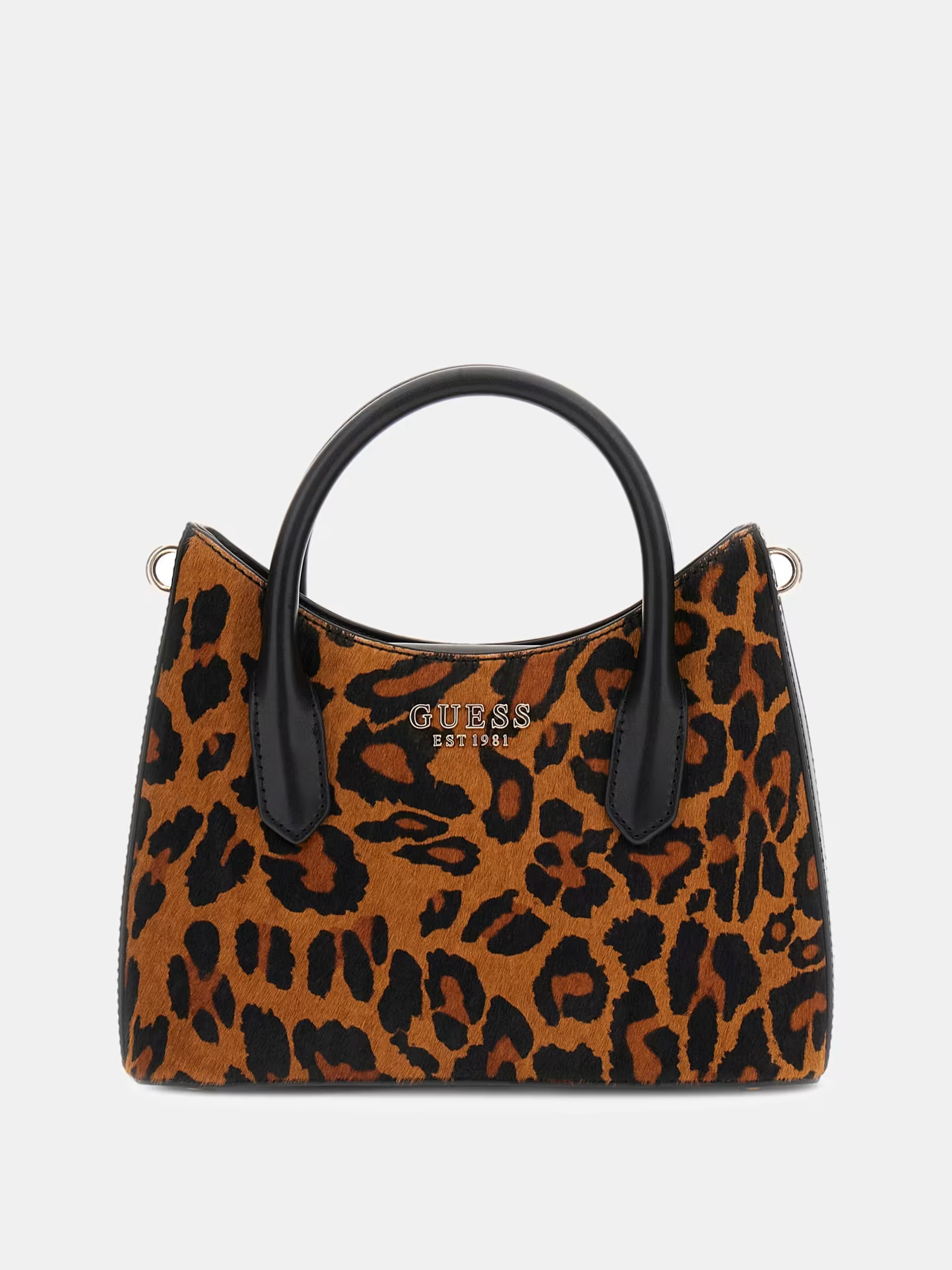 Mala DOMITILLA  Pele e Pelo Animal Print - Guess  1