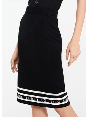 Saia Justa Midi Preta - LIU JO 