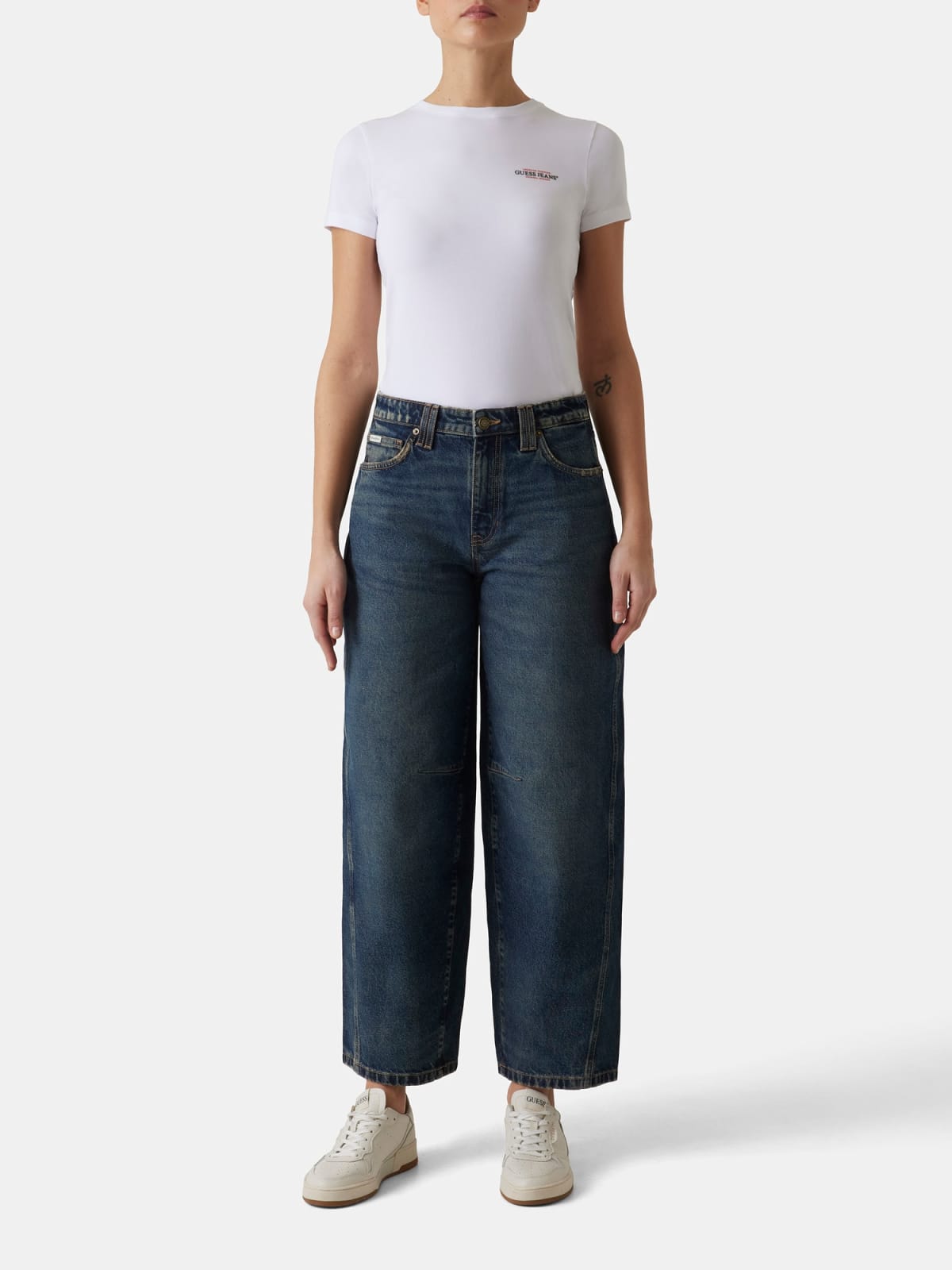 Calças de Ganga BARREL Escura - Guess Jeans 2