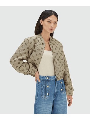 Casaco Bomber FABIENNE Logo Castanho - Josh V 
