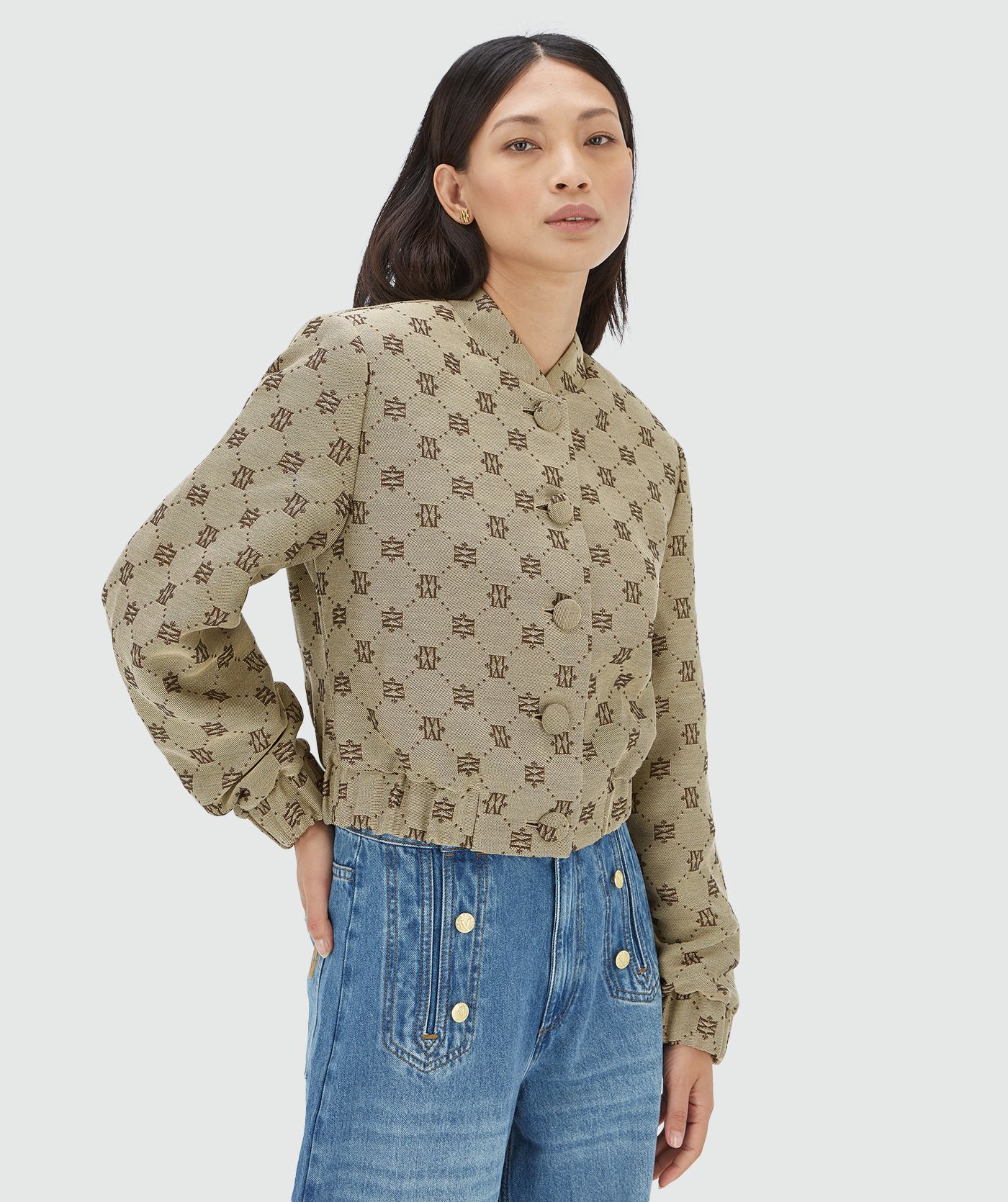 Casaco Bomber FABIENNE Logo Castanho - Josh V  3