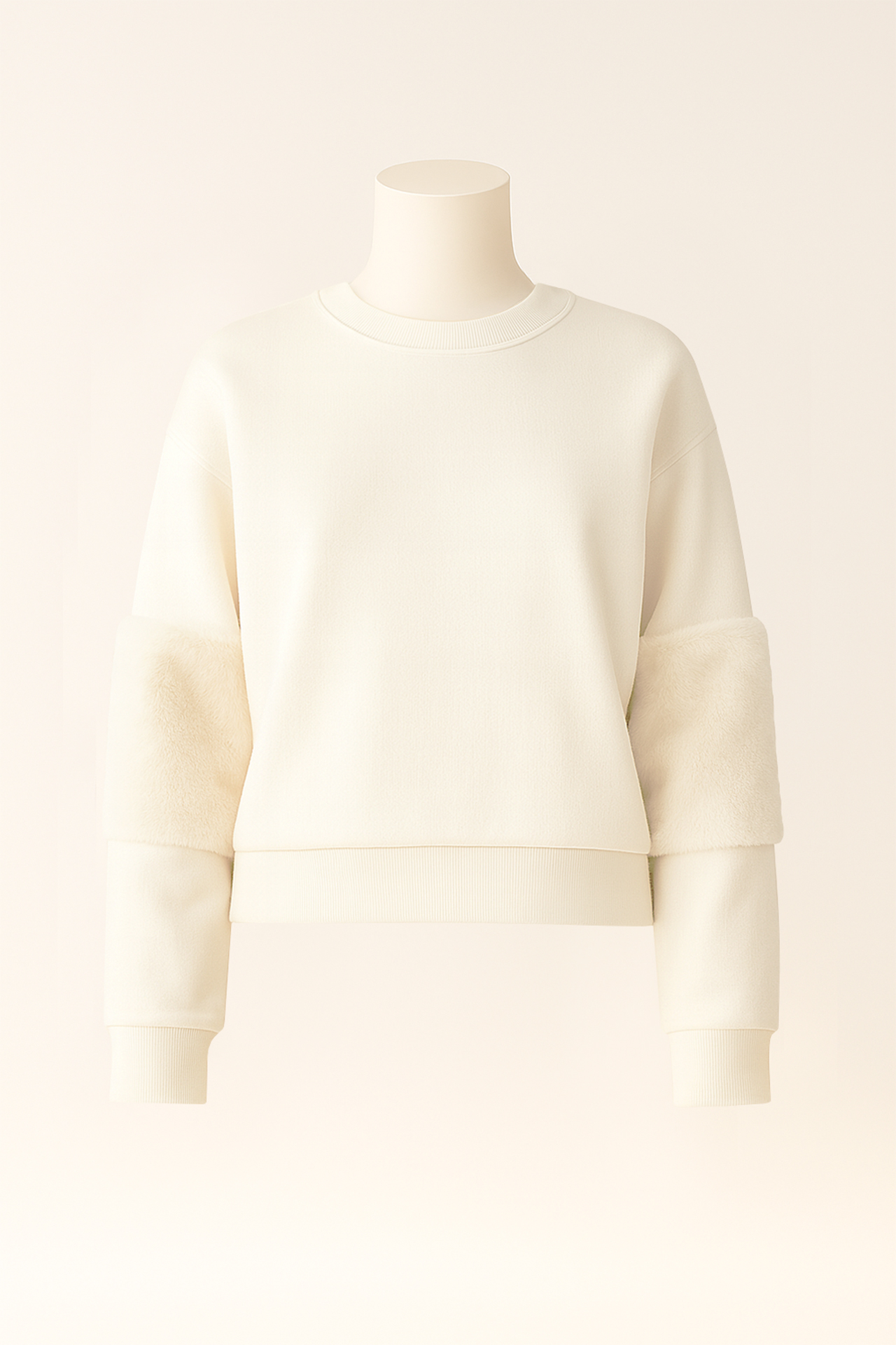 Camisola com Pelo nas Mangas Branco - SAHOCO 1