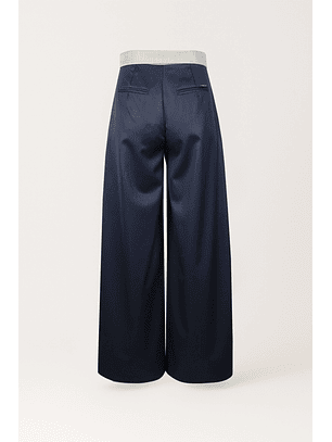 Calças Bicolor Cinza e Azul - SAHOCO 