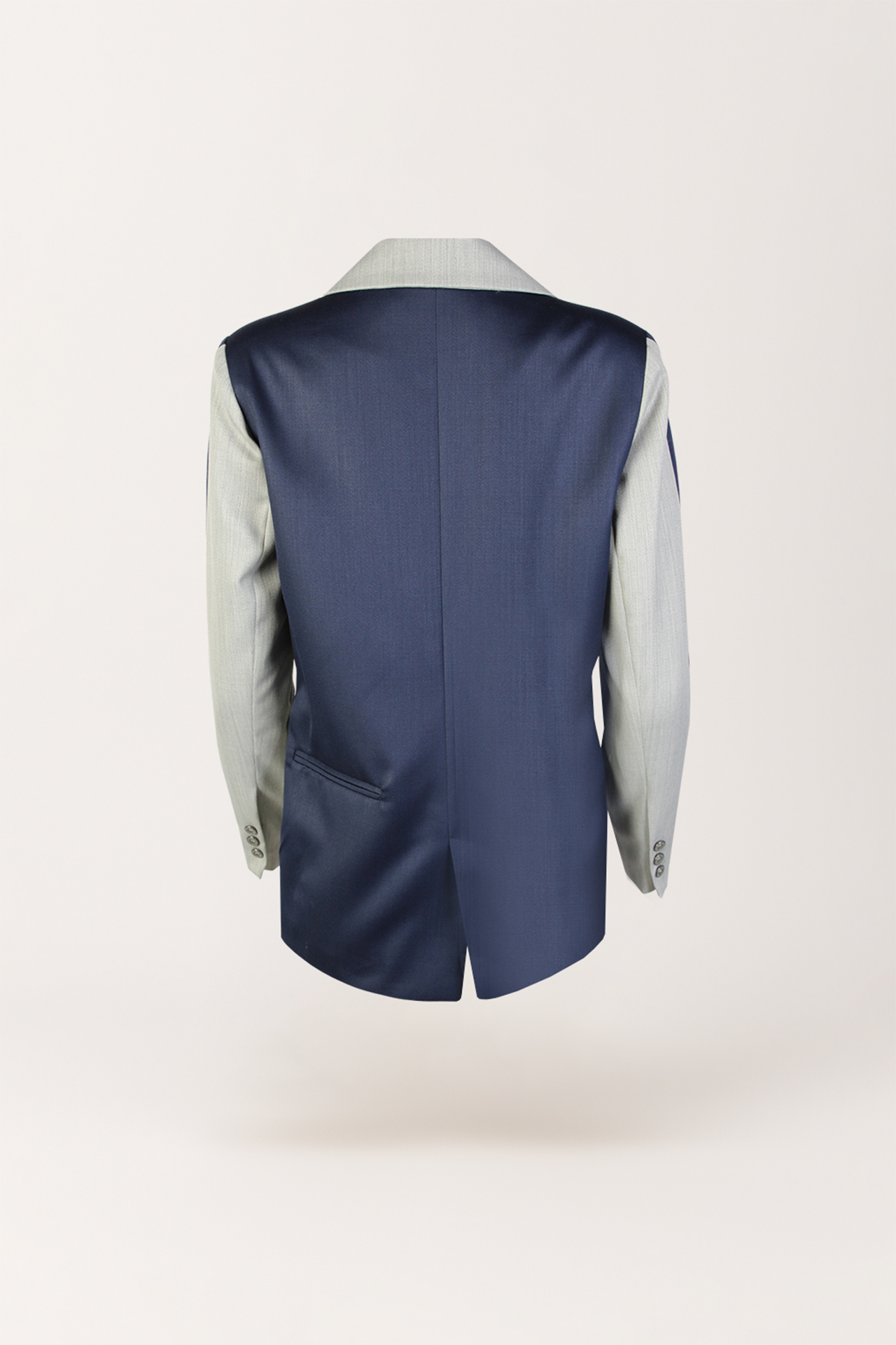 Blazer Bicolor Cinza e Azul - SAHOCO 4