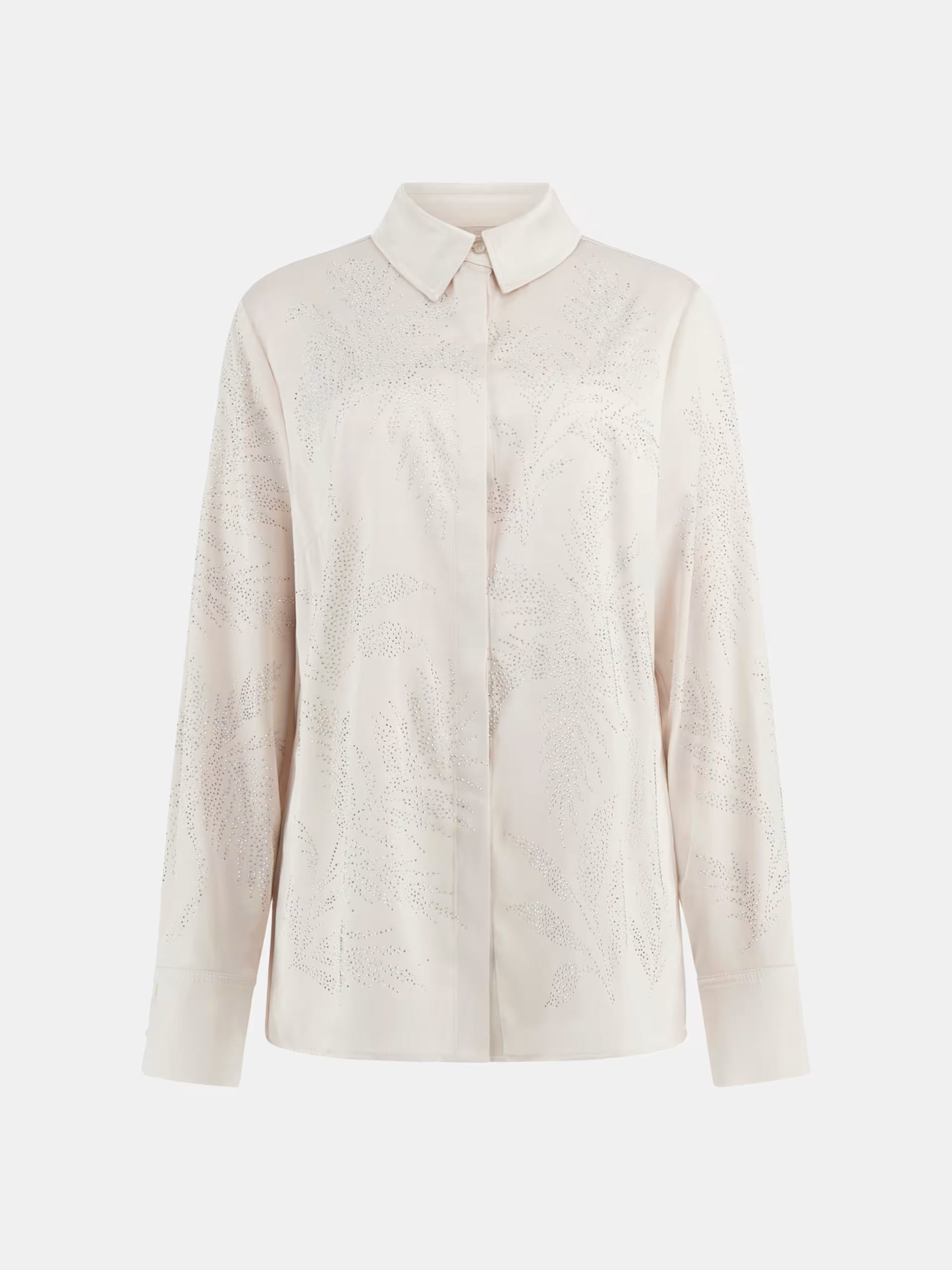 Camiseiro Acetinado em Strass AGNES Branco - Guess 5