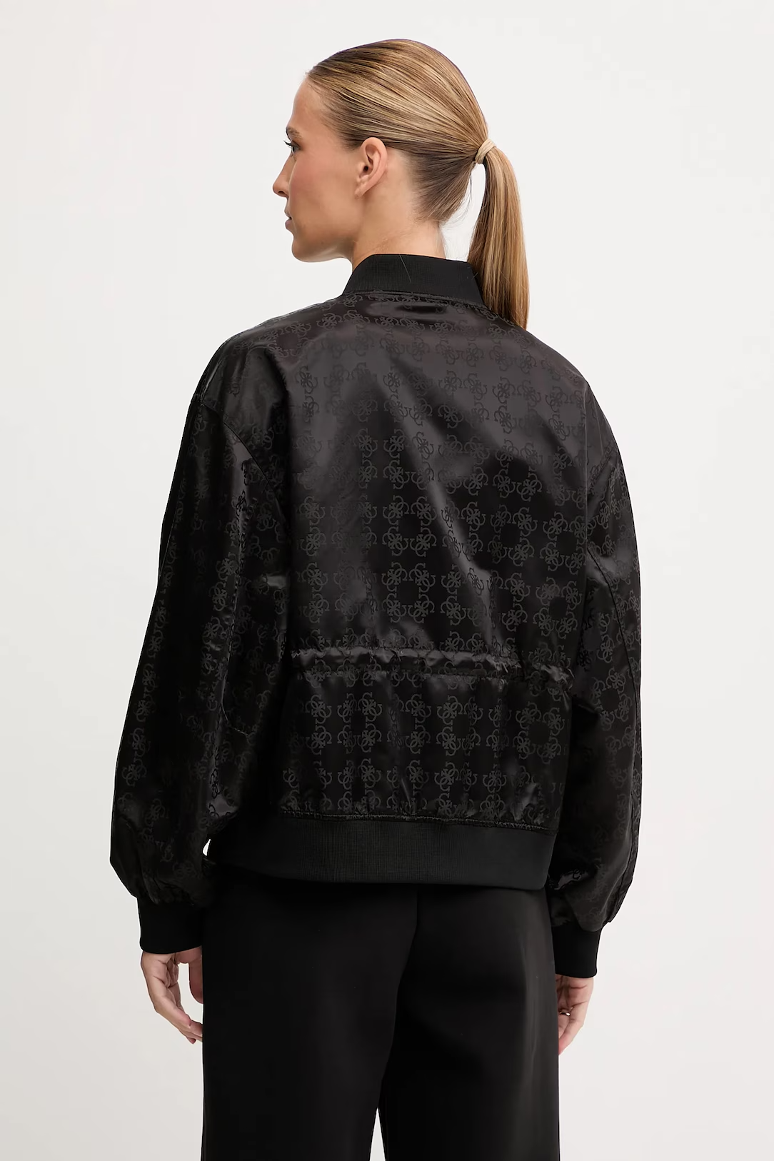 Casaco Cintado Logo Preto - Guess  4