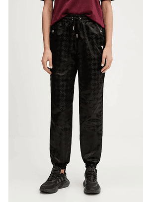 Calças com Punho e Logo Preto - Guess