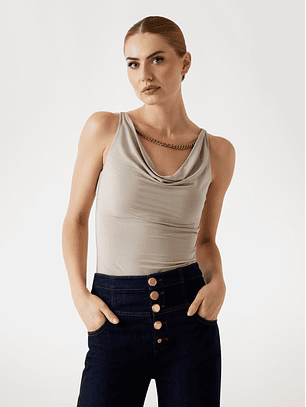 Top com Corrente ALVA Bege - Guess Marciano