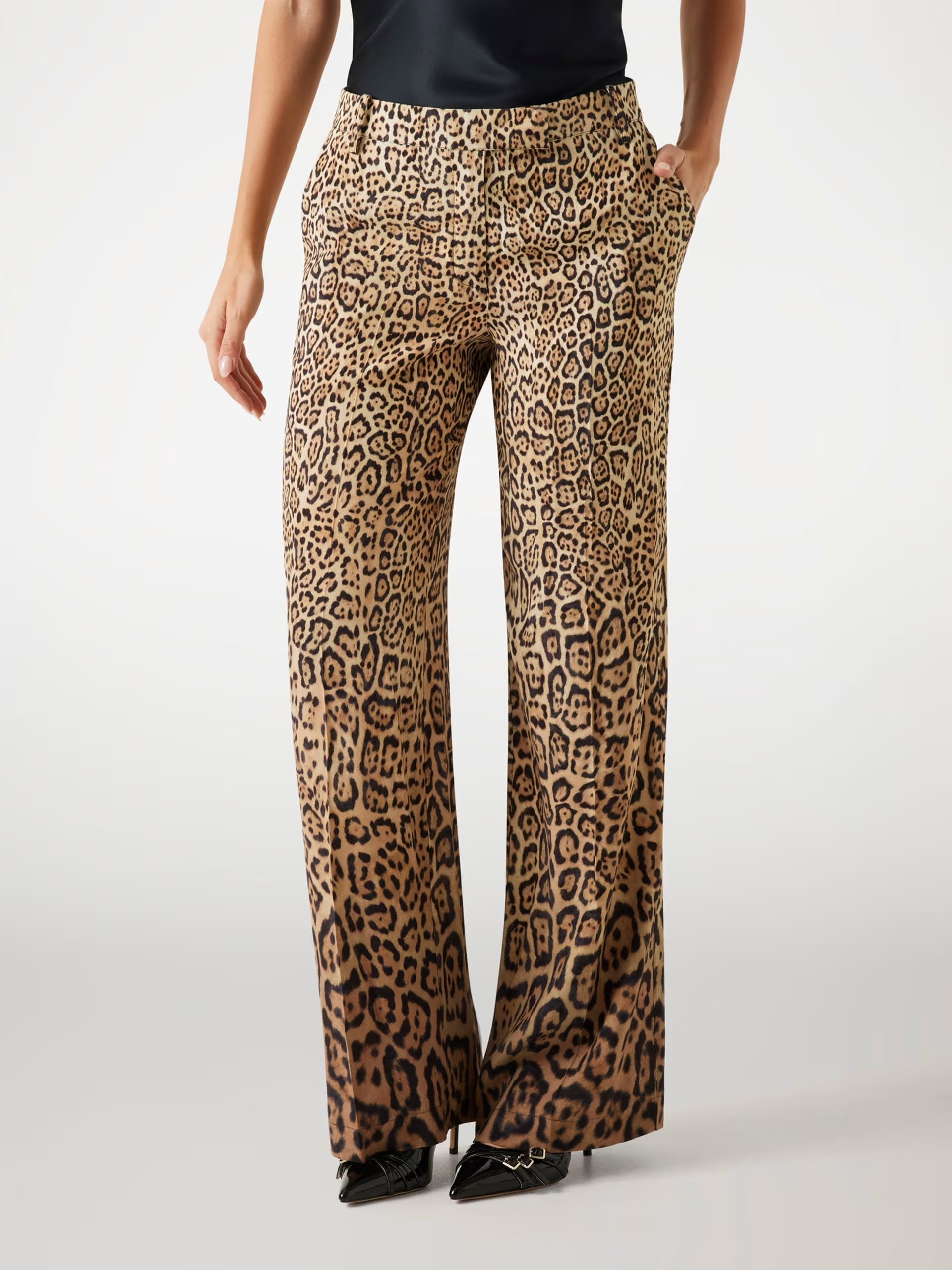 Calças AMY Largas Animal Print - Guess Marciano 1