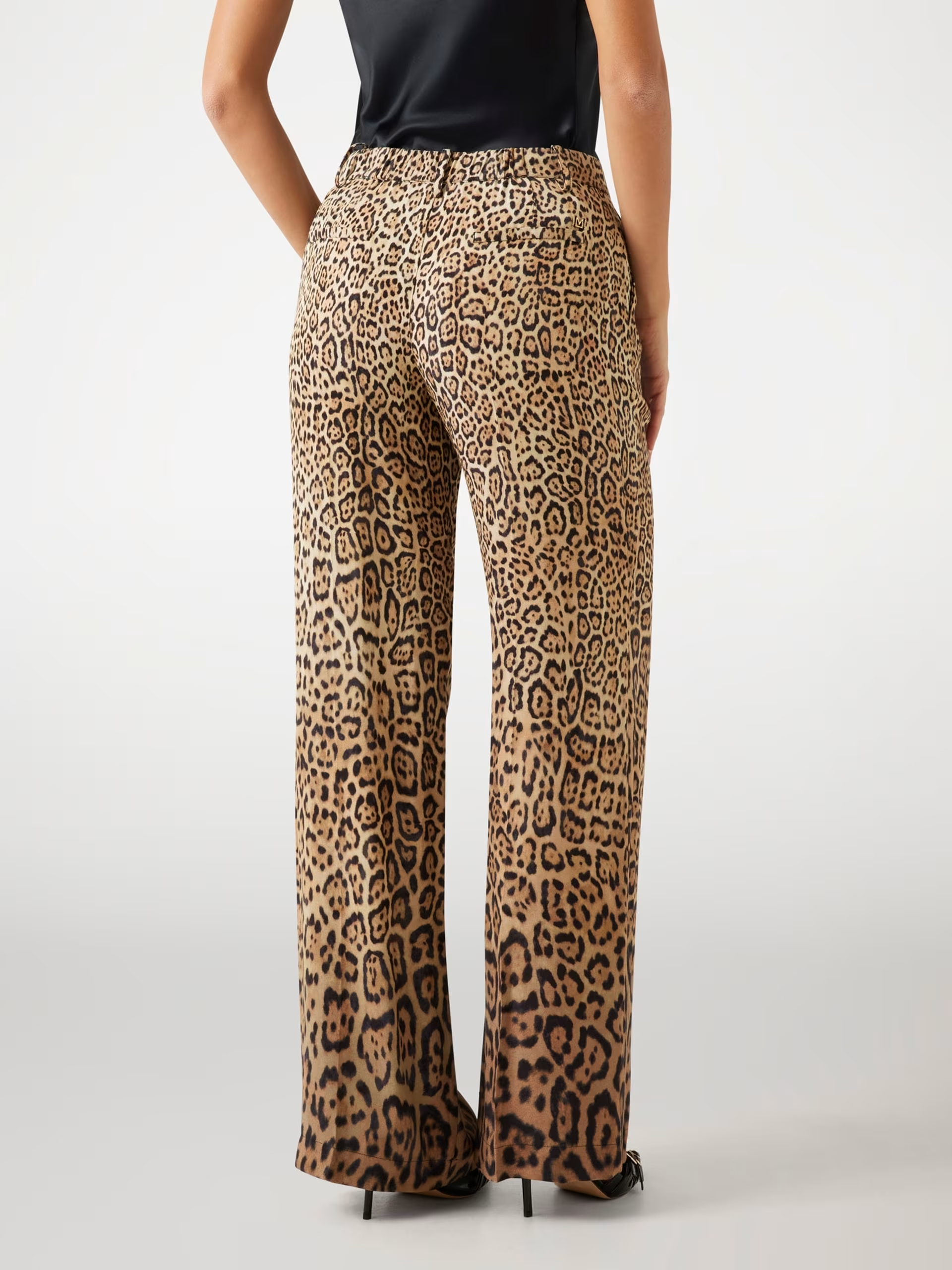 Calças AMY Largas Animal Print - Guess Marciano 3