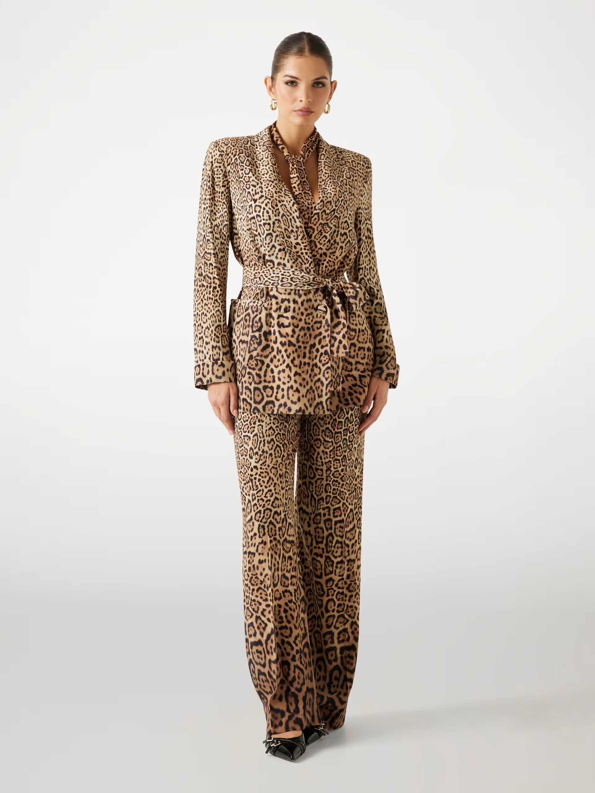 Blazer com Cinto AMY Animal Print - Guess Marciano 2