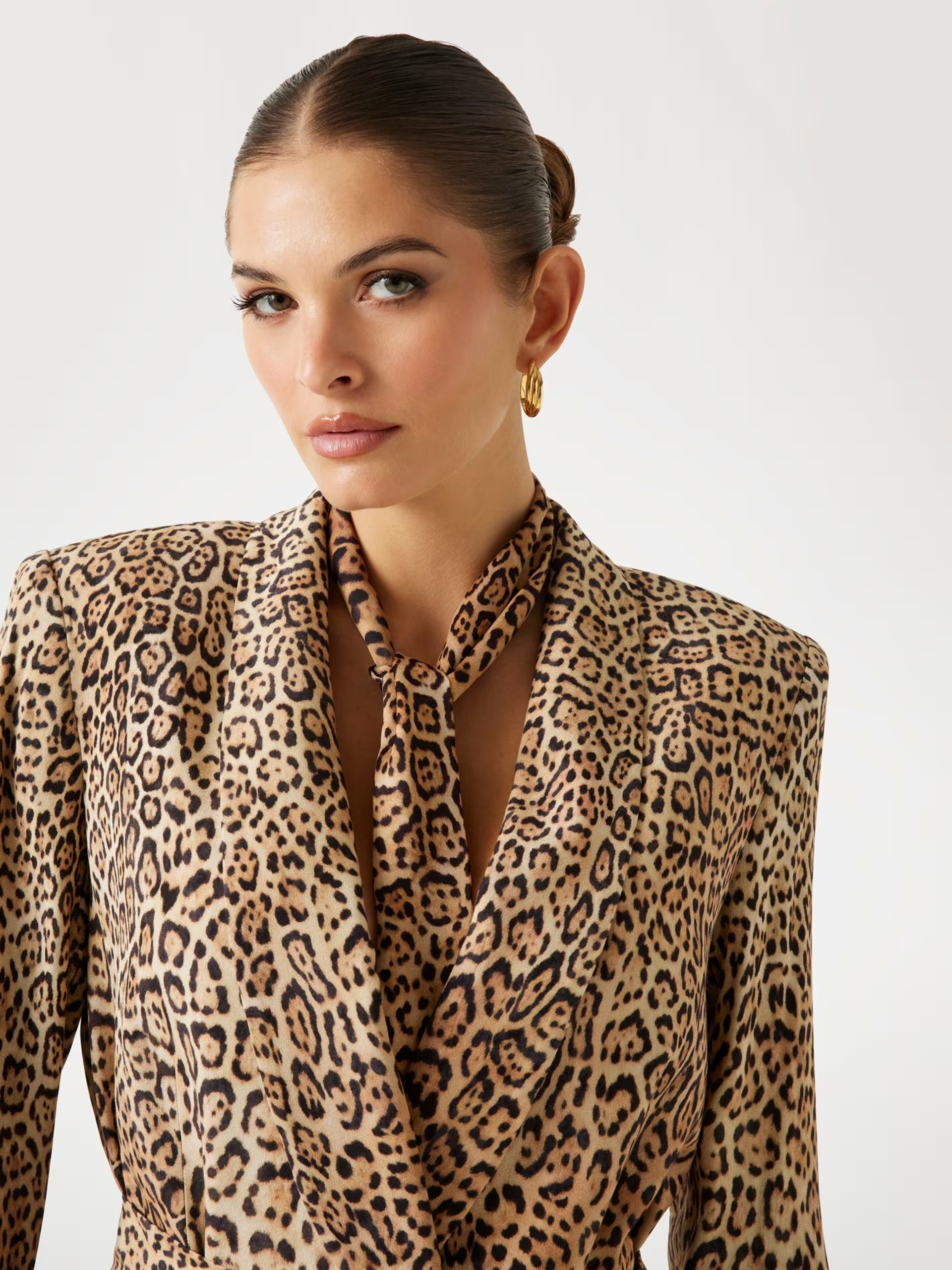 Blazer com Cinto AMY Animal Print - Guess Marciano 4