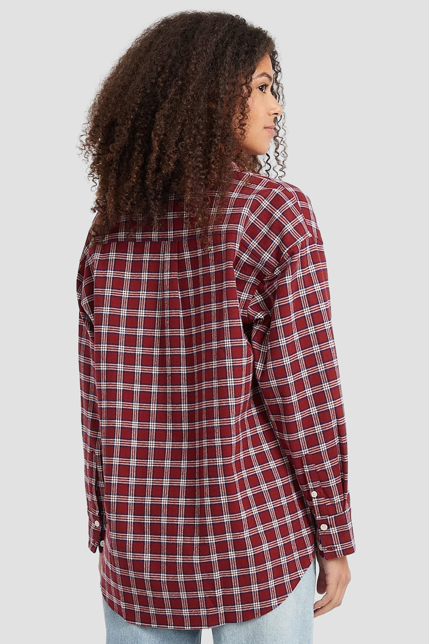 Camisa em Flanela Xadrez Bordeaux - Guess Jeans 2